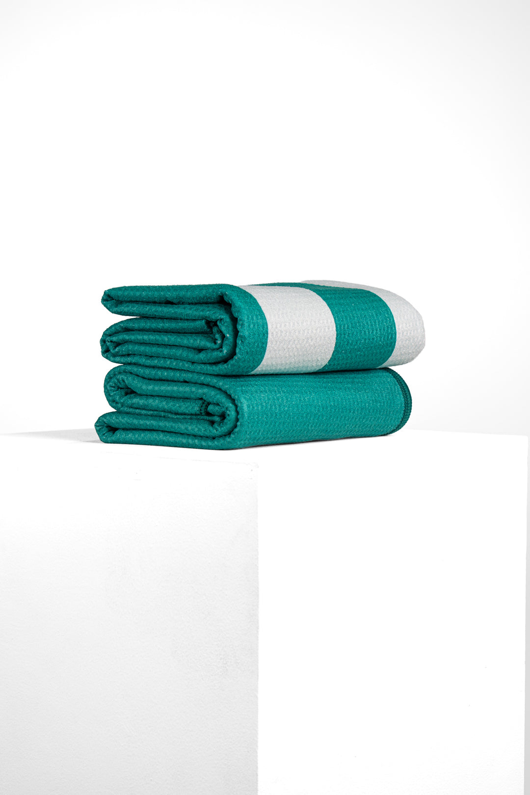 Noetzie Green Waffle Towel