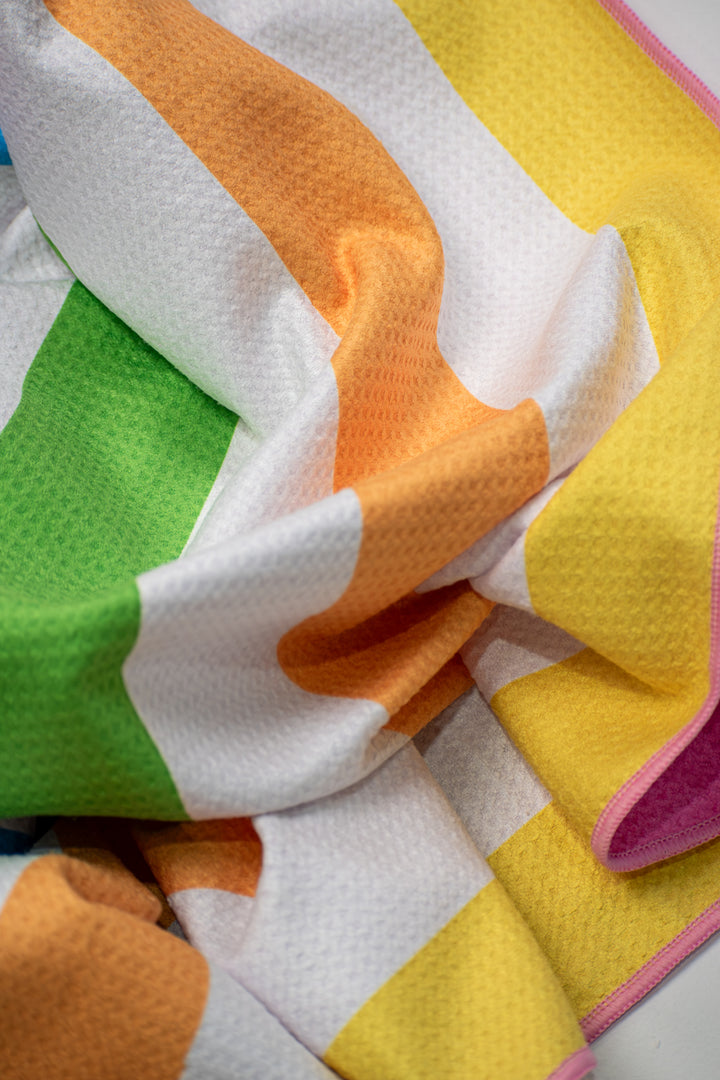 Rainbow Girls Waffle Towel
